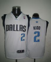 Revolution 30 Dallas Mavericks -2 Jason Kidd White Stitched NBA Jersey