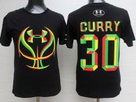 Golden State Warriors -30 Stephen Curry Black Candy Under Armour Stitched NBA Jersey