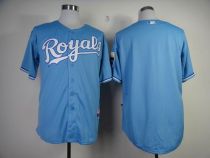Kansas City Royals Blank Light Blue Cool Base Stitched MLB Jersey