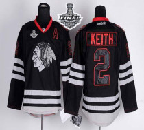 Chicago Blackhawks -2 Duncan Keith Black Ice 2015 Stanley Cup Stitched NHL Jersey