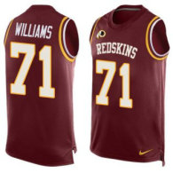Nike Redskins -71 Trent Williams Burgundy Red Team Color Stitched NFL Limited Tank Top Jersey