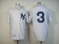 Mitchell And Ness 1929 New York Yankees -3 Babe Ruth White Throwback Stitched MLB Jersey
