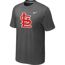 MLB St Louis Cardinals Heathered D Grey Nike Blended T-Shirt