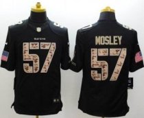 Nike Baltimore Ravens -57 CJ Mosley Black NFL Limited Salute to Service jersey