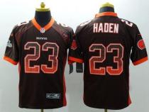 Nike Cleveland Browns -23 Joe Haden Brown Team Color Men's Stitched NFL Elite Drift Fashion Jersey