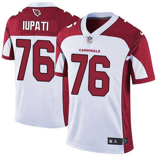 Nike Cardinals -76 Mike Iupati White Stitched NFL Vapor Untouchable Limited Jersey