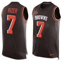 Nike Browns -7 DeShone Kizer Brown Team Color Stitched NFL Limited Tank Top Jersey