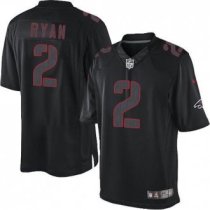 Nike Falcons 2 Matt Ryan Black Stitched NFL Impact Limited Jersey