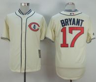Chicago Cubs -17 Kris Bryant Cream 1929 Turn Back The Clock Stitched MLB Jersey