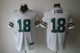 Nike Green Bay Packers #18 Randall Cobb White Men's Stitched NFL Elite Jersey