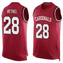 Nike Arizona Cardinals -28 Justin Bethel Red Team Color Men's Stitched NFL Limited Tank Top Jersey