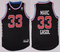 Memphis Grizzlies -33 Marc Gasol Black 2015 All Star Stitched NBA Jersey