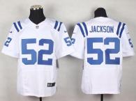 Nike Indianapolis Colts #52 D'Qwell Jackson White Men's Stitched NFL Elite Jersey