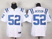 Nike Indianapolis Colts #52 D'Qwell Jackson White Men's Stitched NFL Elite Jersey