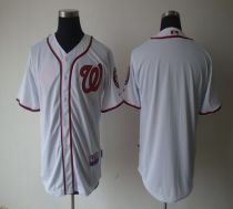 Washington Nationals Blank White Cool Base Stitched MLB Jersey