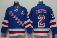 New York Rangers -2 Brian Leetch Blue CCM Throwback Stitched NHL Jersey
