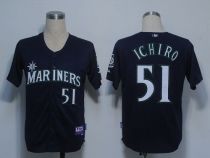 Seattle Mariners #51 Ichiro Suzuki Navy Blue Cool Base Stitched MLB Jersey