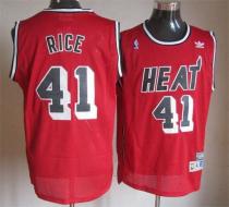 Miami Heat -41 Glen Rice Red Throwback Stitched NBA Jersey