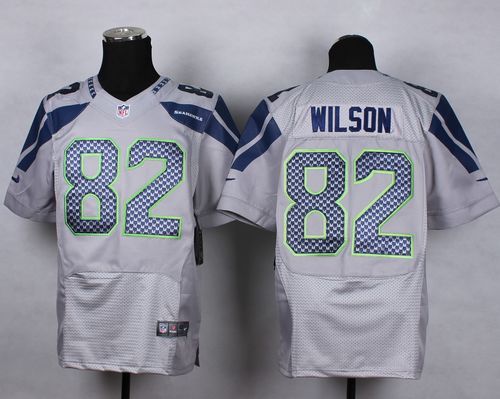 Nike Seattle Seahawks #82 Luke Willson Grey Alternate Men's Stitched NFL Elite Jersey