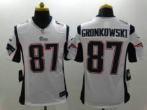 Nike New England Patriots -87 Rob Gronkowski White Stitched NFL Limited Jersey
