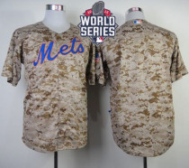 New York Mets Blank Camo Alternate Cool Base W 2015 World Series Patch Stitched MLB Jersey