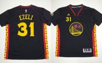 Golden State Warriors -31 Festus Ezeli Black Slate Chinese New Year Stitched NBA Jersey