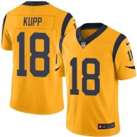 Nike Rams -18 Cooper Kupp Gold Stitched NFL Limited Rush Jersey