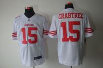 Nike San Francisco 49ers #15 Michael Crabtree White Men‘s Stitched NFL Elite Jersey