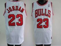 Chicago Bulls -23 Michael Jordan Stitched White NBA Jersey
