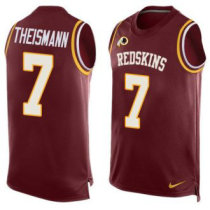 Nike Redskins -7 Joe Theismann Burgundy Red Team Color Stitched NFL Limited Tank Top Jersey