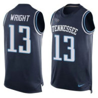 Nike Tennessee Titans -13 Kendall Wright Navy Blue Alternate Stitched NFL Limited Tank Top Jersey