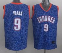 Oklahoma City Thunder -9 Serge Ibaka Blue Crazy Light Stitched NBA Jersey