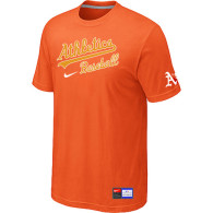 Oakland Athletics Orange Nike Short Sleeve Practice T-Shirt