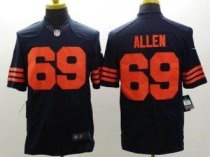 Nike Chicago Bears -69 Jared Allen Navy Blue 1940s Throwback NFL Limited Jersey