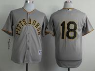 Pittsburgh Pirates #18 Neil Walker Grey 1953 Turn Back The Clock Stitched MLB Jersey