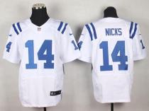 Nike Indianapolis Colts #14 Hakeem Nicks White Men's Stitched NFL Elite Jersey