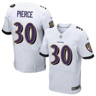 Nike Ravens -30 Bernard Pierce White Men's Stitched NFL New Elite Jersey