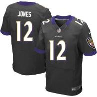 Nike Ravens -12 Jacoby Jones Black Alternate Men's Stitched NFL Elite Jersey