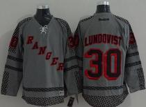 New York Islanders -30 Henrik Lundqvist Charcoal Cross Check Fashion Stitched NHL Jersey