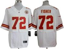 Nike Kansas City Chiefs #72 Eric Fisher White Men's Stitched NFL Elite Jersey
