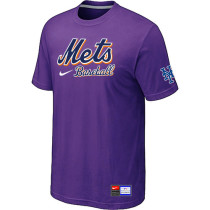 New York Mets Purple Nike Short Sleeve Practice T-Shirt