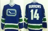 Vancouver Canucks -14 Alexandre Burrows Stitched Blue Third NHL Jersey