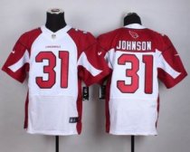 Nike Arizona Cardinals -31 David Johnson White Men's Stitched NFL Elite Jersey