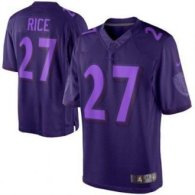 NEW Ray Rice Baltimore Ravens Drenched Limited Jerseys(Purple)