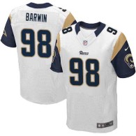 Nike Rams -98 Connor Barwin White Stitched NFL Elite Jersey