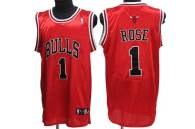 Chicago Bulls -1 Derrick Rose Stitched Red NBA Jersey