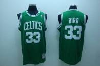 Mitchell and Ness Boston Celtics -33 Larry Bird Stitched Green Throwback NBA Jersey