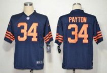 Nike Bears -34 Walter Payton Navy Blue 1940s Throwback Stitched NFL Game Jersey