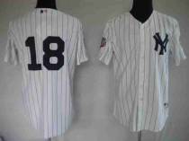 New York Yankees -18 Johnny Damon Stitched White MLB Jersey