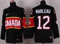Olympic 2014 CA 12 Patrick Marleau Black Stitched NHL Jersey